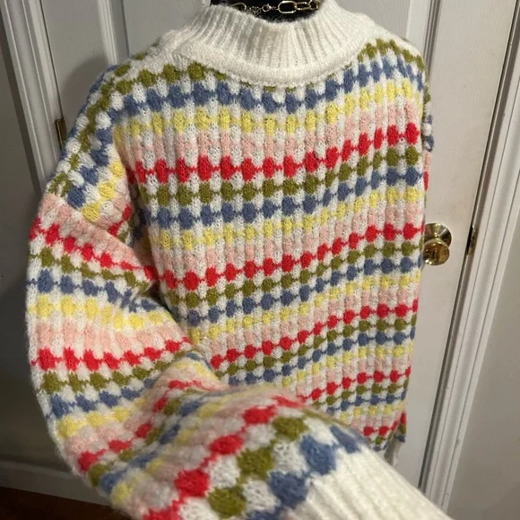 Blu Pepper Multicolor Button-Up Cardigan - Picture 2 of 12